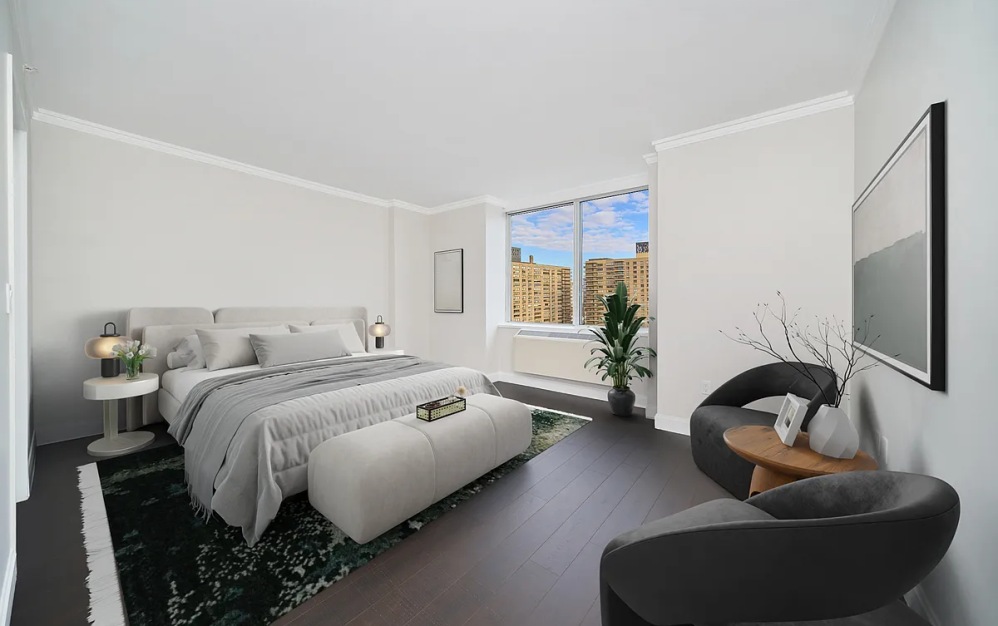 22B - 1 bedroom floorplan layout with 1 bathroom and 884 square feet (Floor 10)