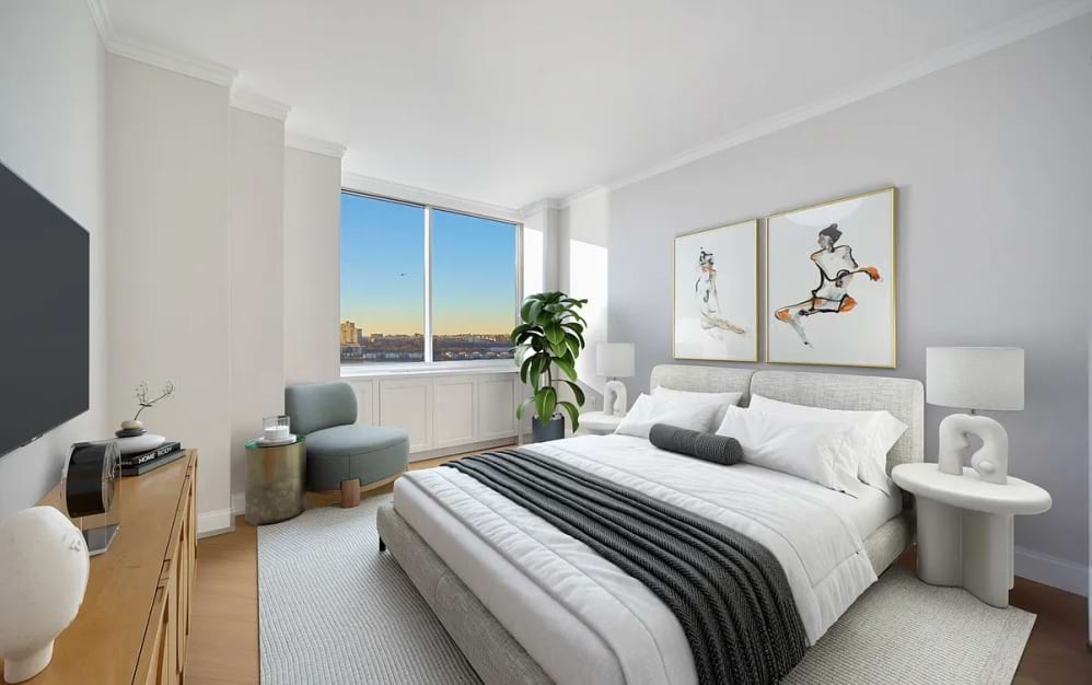 32F - 2 bedroom floorplan layout with 2 bathrooms and 1207 square feet (Floor 11)