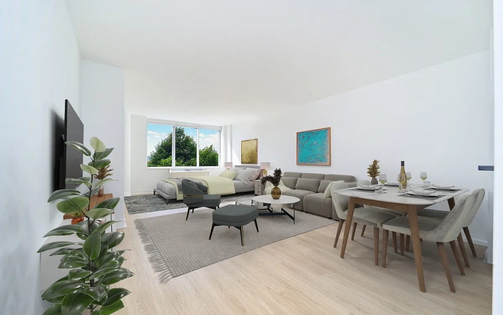 3H - Studio floorplan layout with 1 bathroom and 743 square feet (Floor 4)