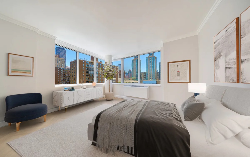 15U - 2 bedroom floorplan layout with 2 bathrooms and 1081 square feet (Floor 11)