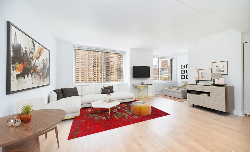 18M - Studio floorplan layout with 1 bathroom and 568 square feet