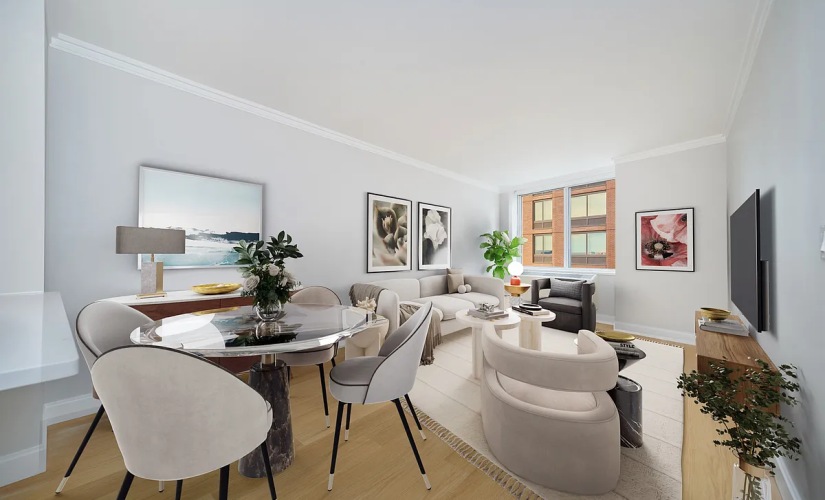 16C - 1 bedroom floorplan layout with 1 bathroom and 685 square feet