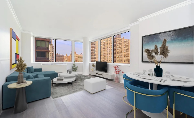 11E - 1 bedroom floorplan layout with 1 bathroom and 761 square feet