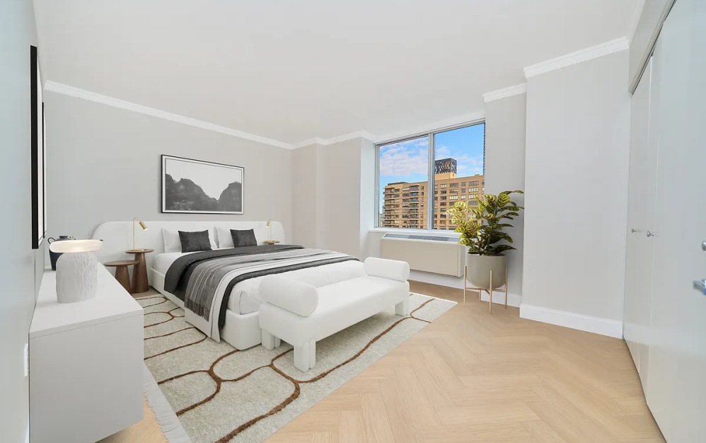 25E - 1 bedroom floorplan layout with 1 bathroom and 907 square feet (Floor 6)