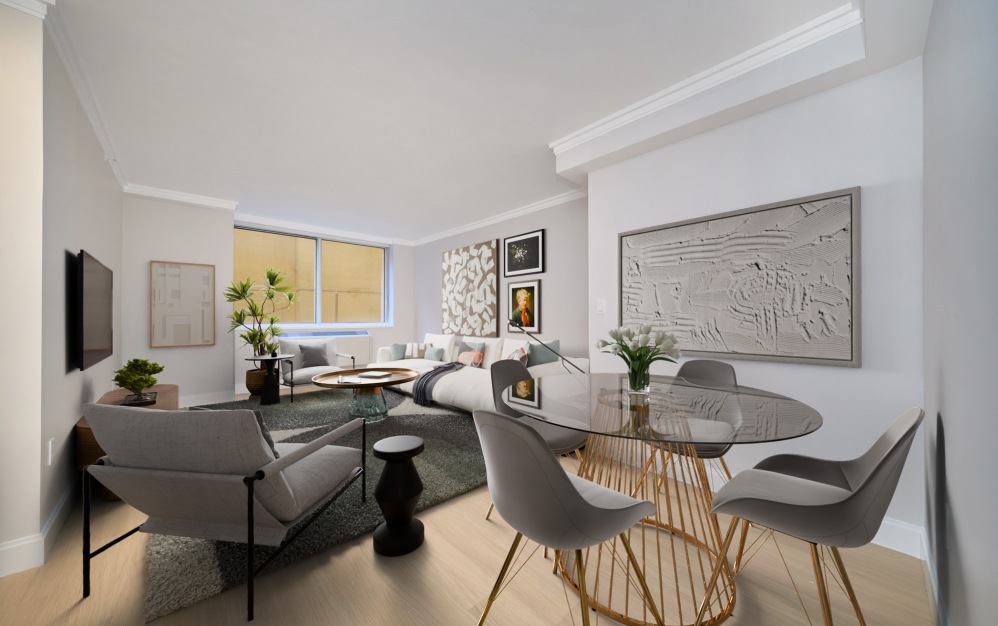 3N - 1 bedroom floorplan layout with 1 bathroom and 616 square feet (Floor 7)