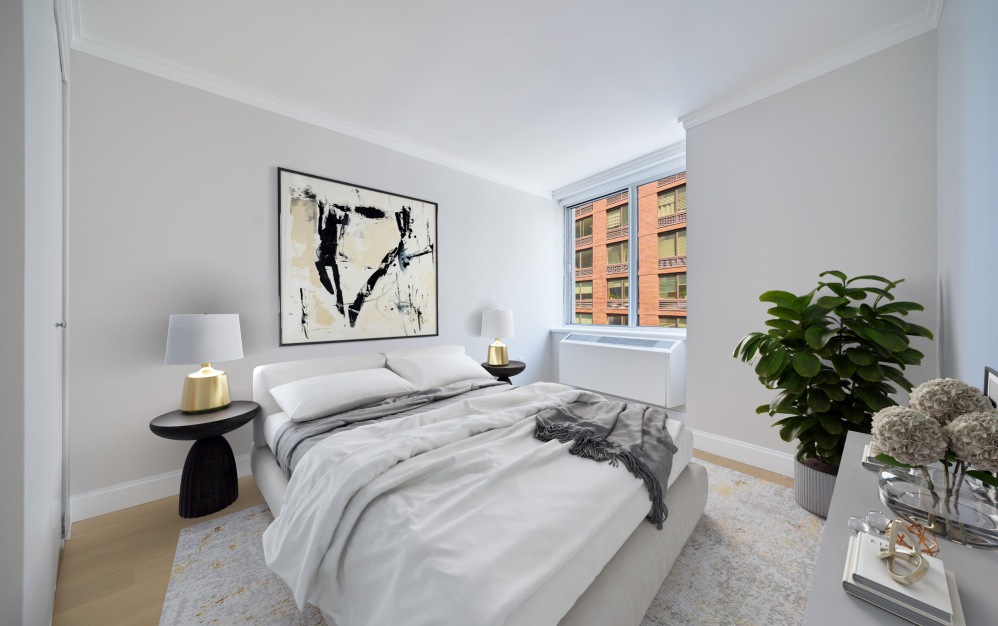 8D - 1 bedroom floorplan layout with 1 bathroom and 634 square feet (Floor 6)