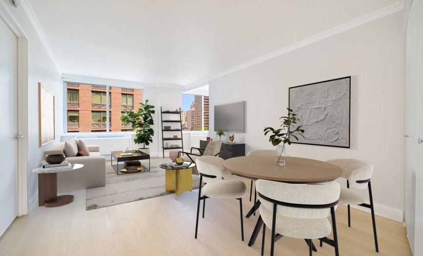 8D - 1 bedroom floorplan layout with 1 bathroom and 634 square feet