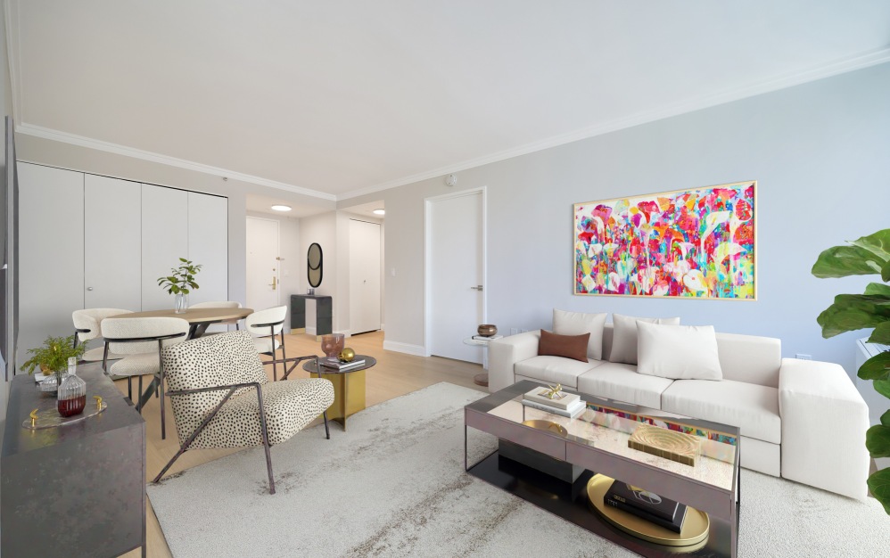 8D - 1 bedroom floorplan layout with 1 bathroom and 634 square feet (Floor 1)