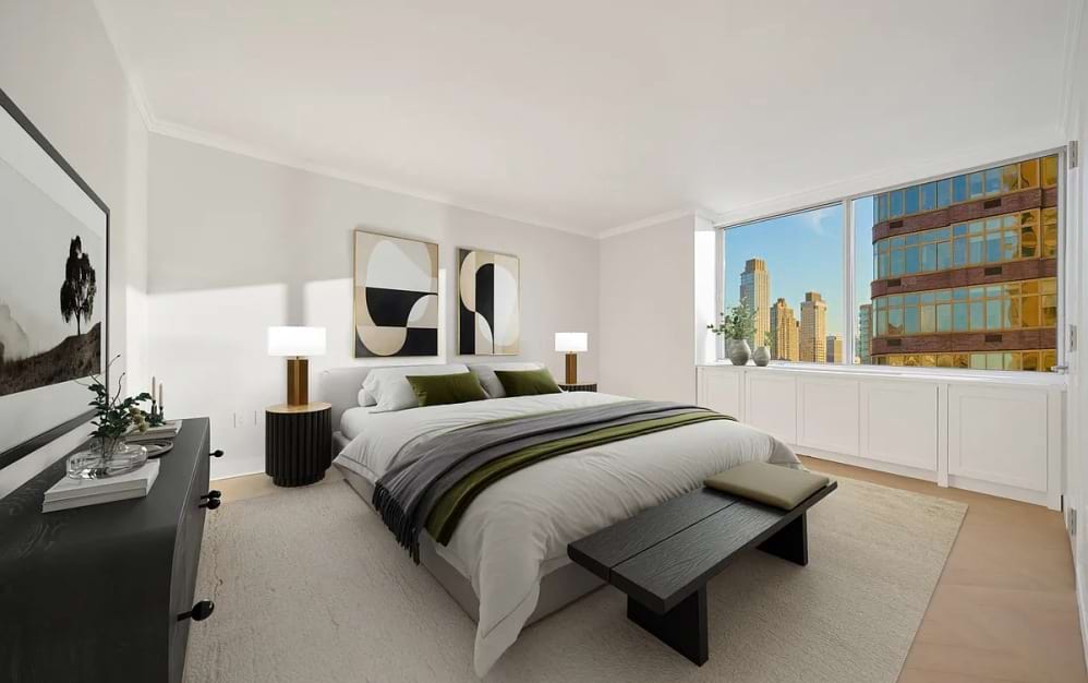 32F - 2 bedroom floorplan layout with 2 bathrooms and 1207 square feet (Floor 14)