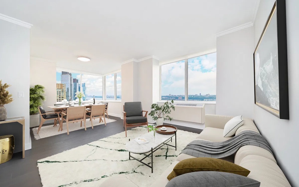 23F - 2 bedroom floorplan layout with 2 bathrooms and 1207 square feet (Floor 1)